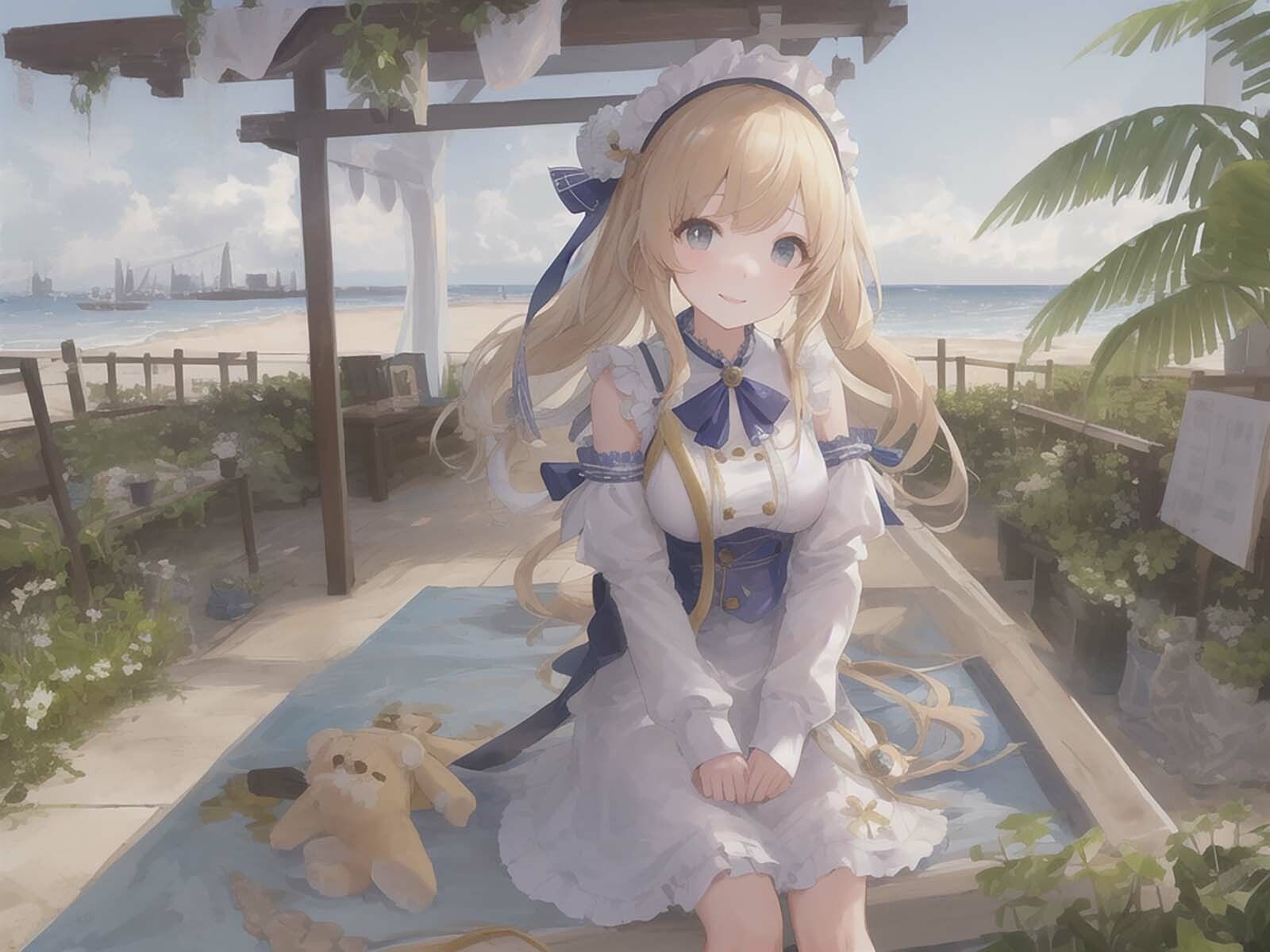 サンプル画像3:水辺の美少女達（全年齢版）(サークル火遁) [d_264657]