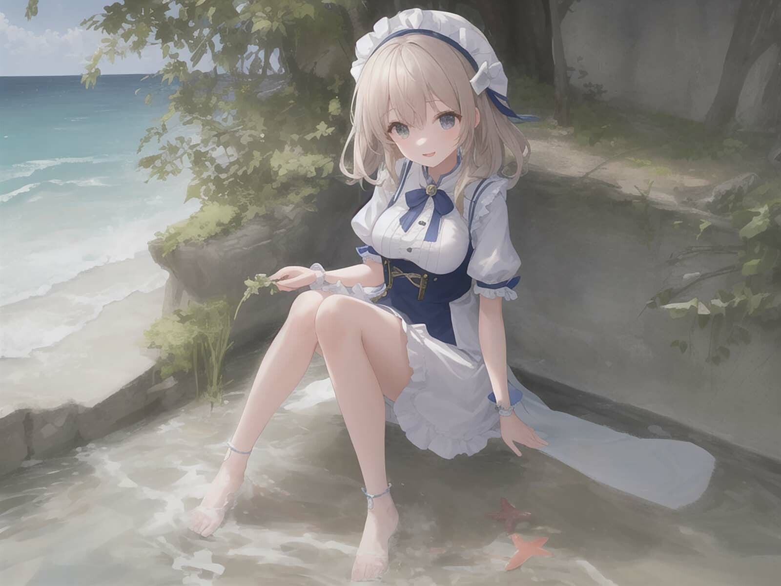 サンプル画像4:水辺の美少女達（全年齢版）(サークル火遁) [d_264657]