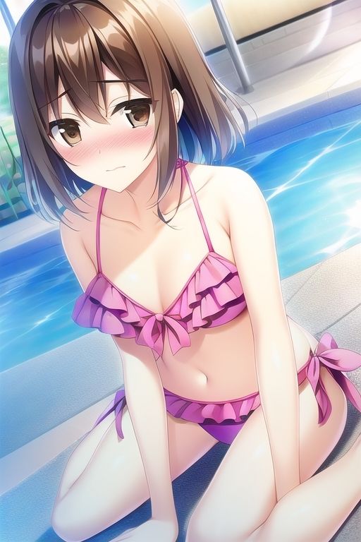 サンプル画像1:アイドル級茶髪美女、写真集的水着集Vol.2(白雪くるみ) [d_264704]