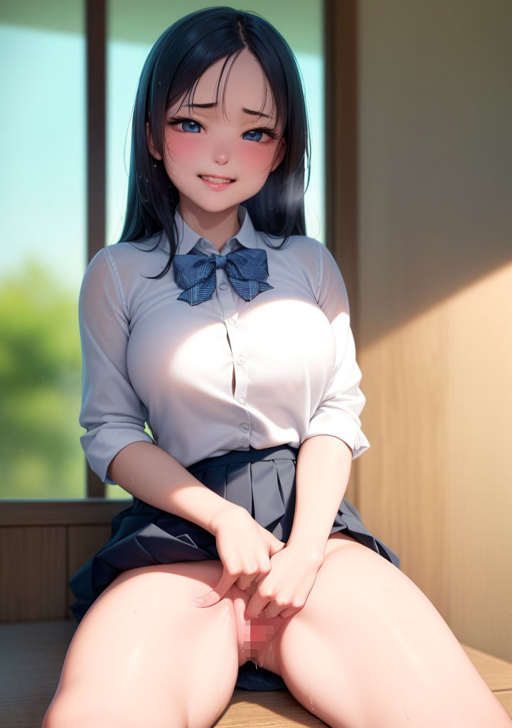 サンプル画像6:現役JK、ついにAV堕ちしてしまう 〜お下劣デビュー直後の初オナニーから即パコハメまでの記録写真〜(物置の湯) [d_264871]