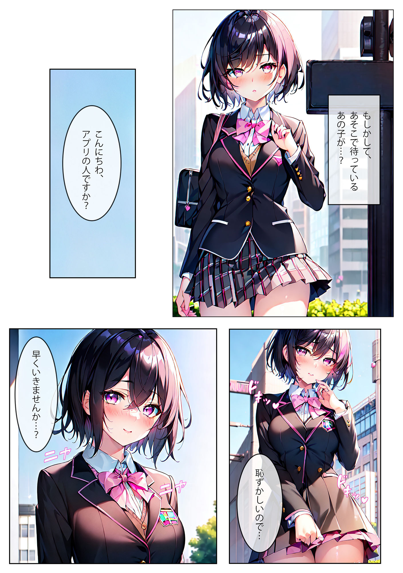 サンプル画像3:秘密の放課後〜パパ活JK 櫻井あかり〜(くろのこーでっくす) [d_264895]