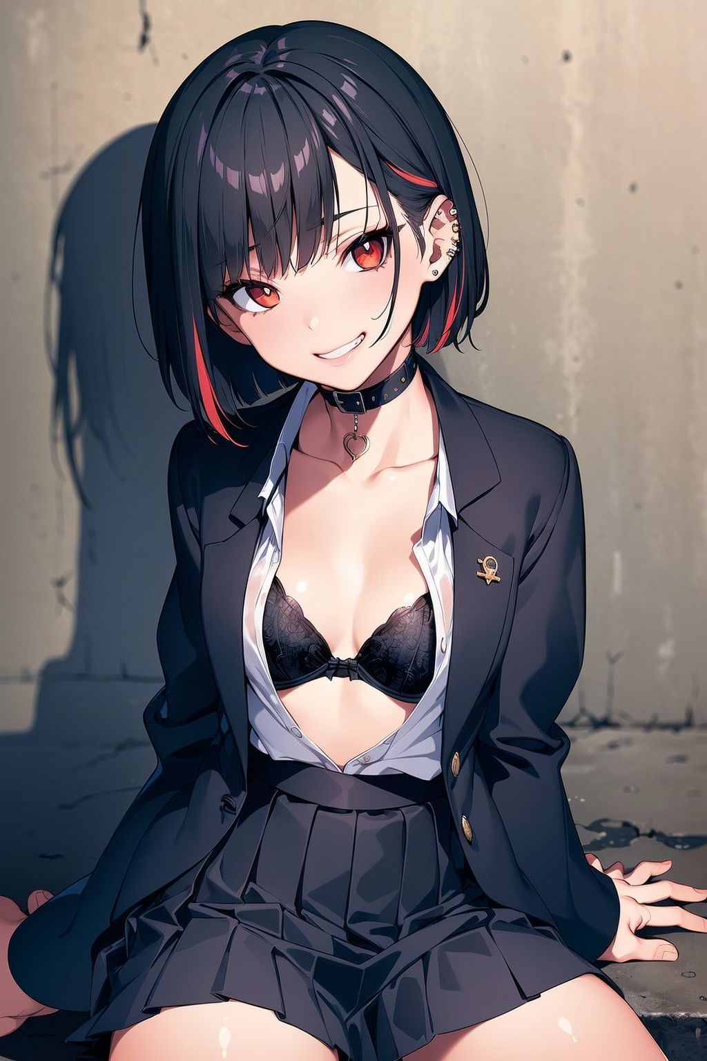 サンプル画像5:街で見かけた地雷系女子に土下座しておぱんつみせてもらった件(illuaスタジオ) [d_265188]