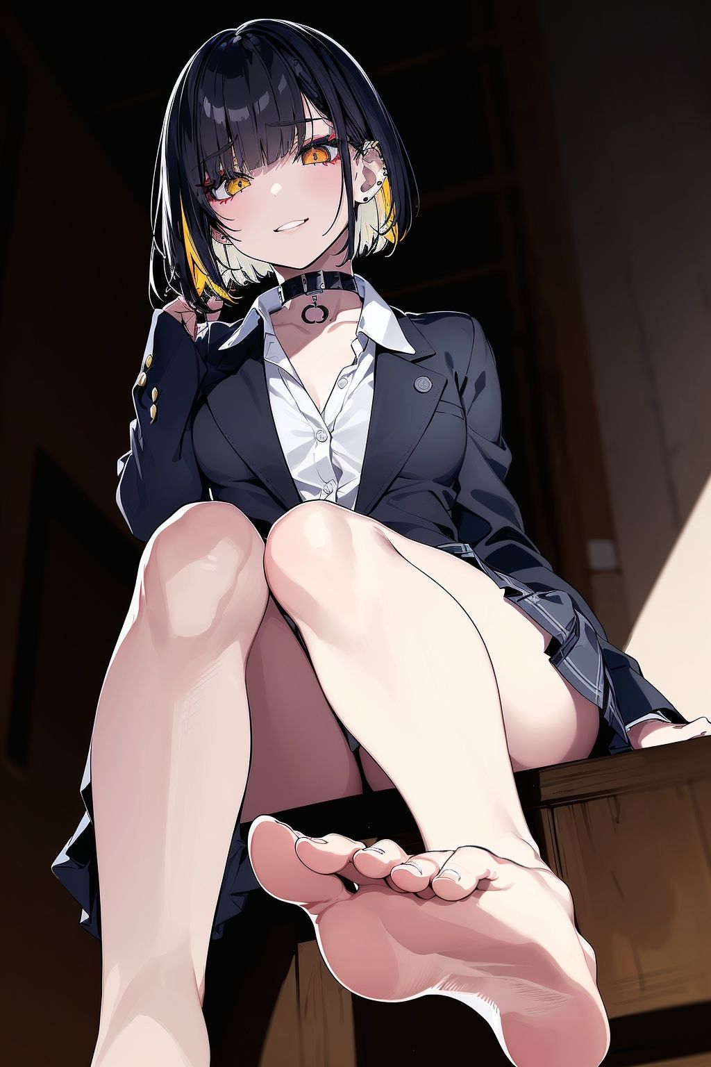 サンプル画像6:街で見かけた地雷系女子に土下座しておぱんつみせてもらった件(illuaスタジオ) [d_265188]