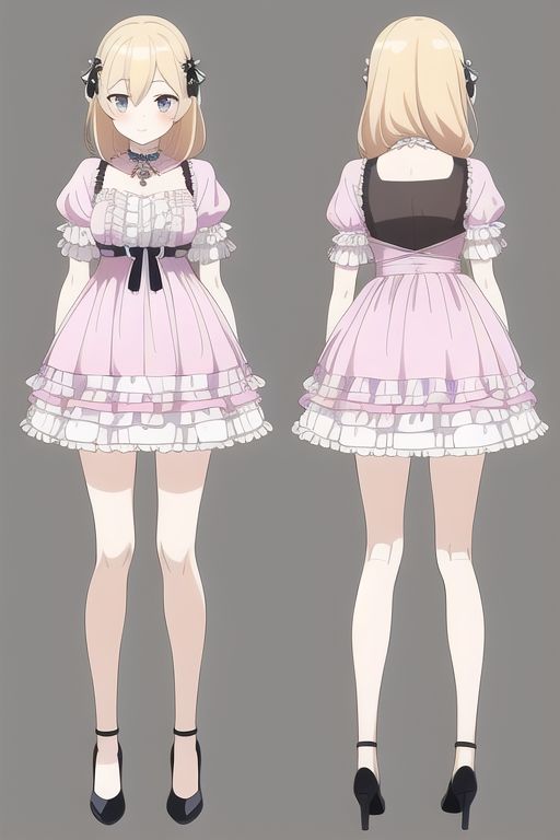 サンプル画像2:第2号 洋服デザイン資料集 〜ドレス編〜(AI神) [d_265416]