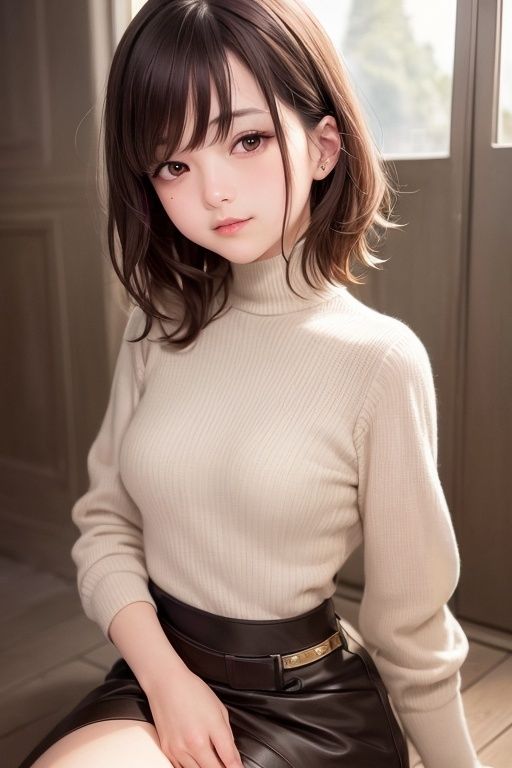 サンプル画像1:ショートカットの女の子(Nearco) [d_265428]