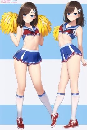 サンプル画像4:第4号 洋服デザイン資料集 〜制服・部活動ユニフォーム編〜(AI神) [d_265558]