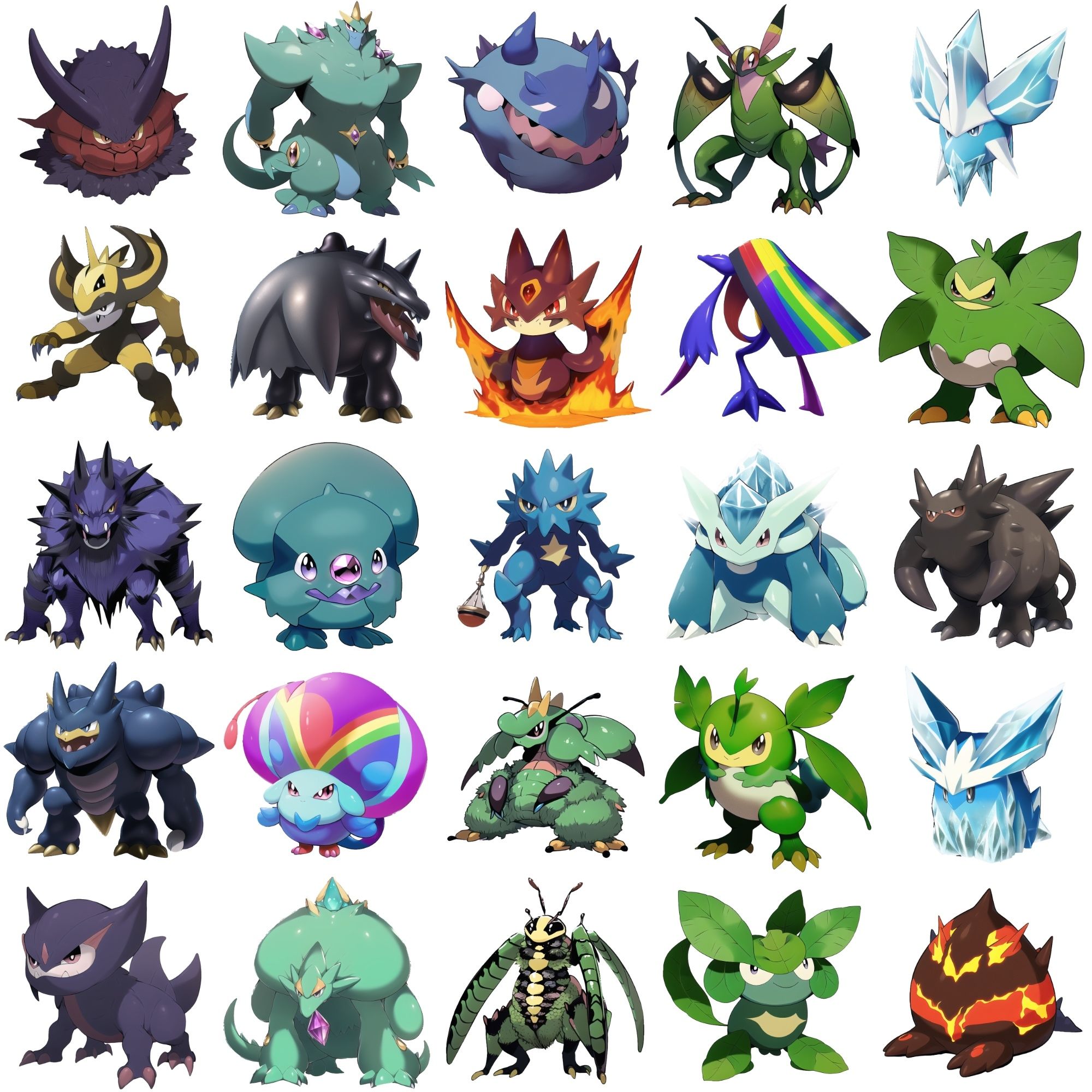 サンプル画像3:【アニメ調のモンスター立ち絵2】著作権フリーの高解像度画像（100枚）(Game Material Store) [d_265701]