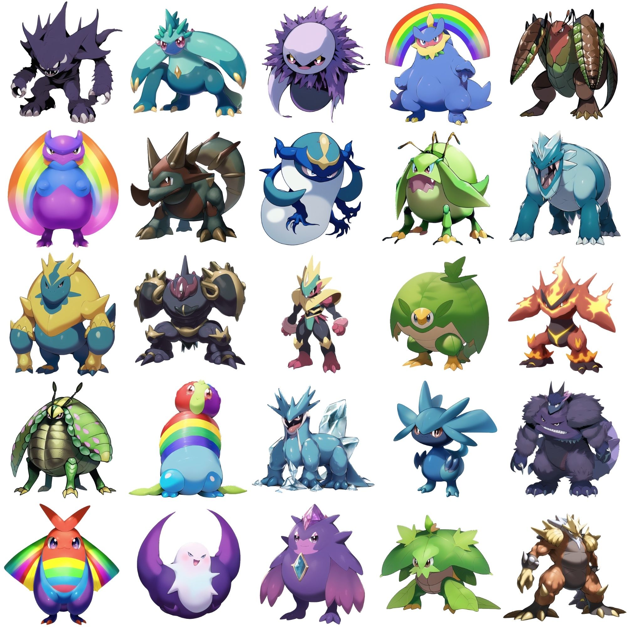 サンプル画像4:【アニメ調のモンスター立ち絵2】著作権フリーの高解像度画像（100枚）(Game Material Store) [d_265701]