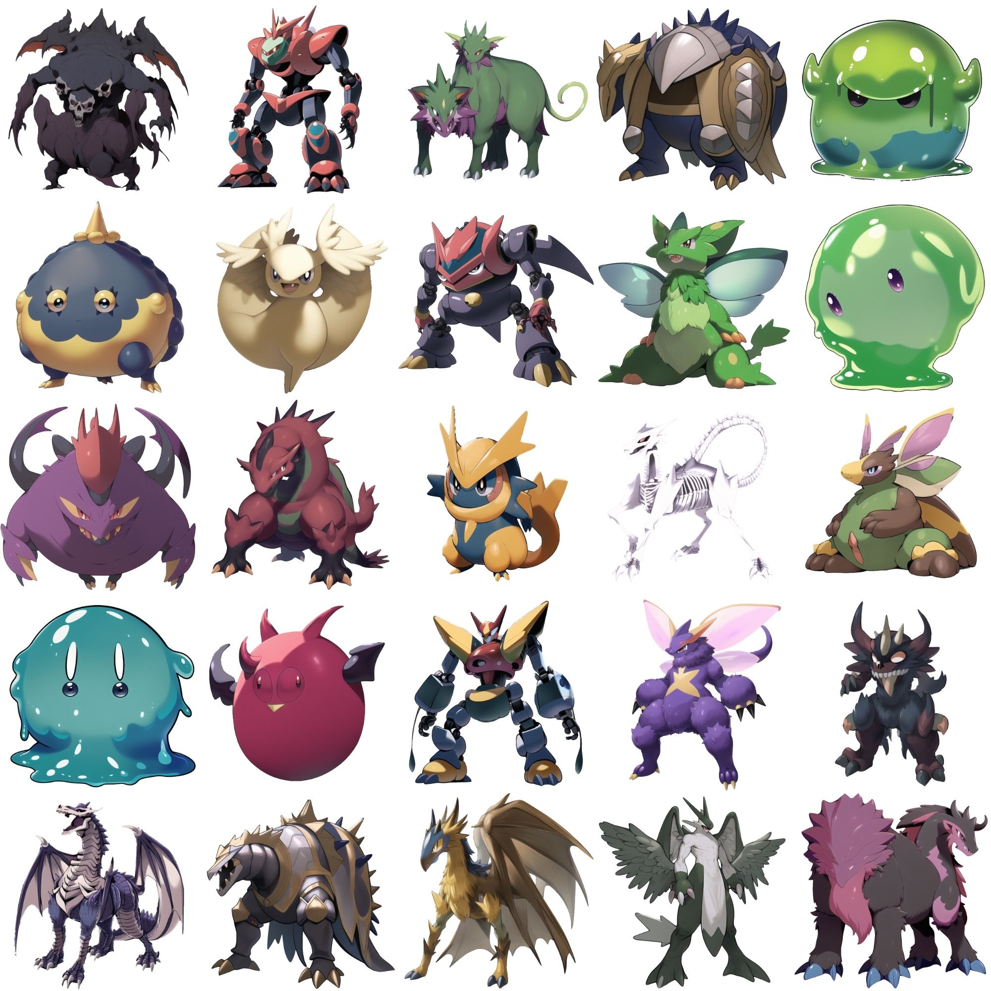 サンプル画像3:【アニメ調のモンスター立ち絵3】著作権フリーの高解像度画像（100枚）(Game Material Store) [d_265702]