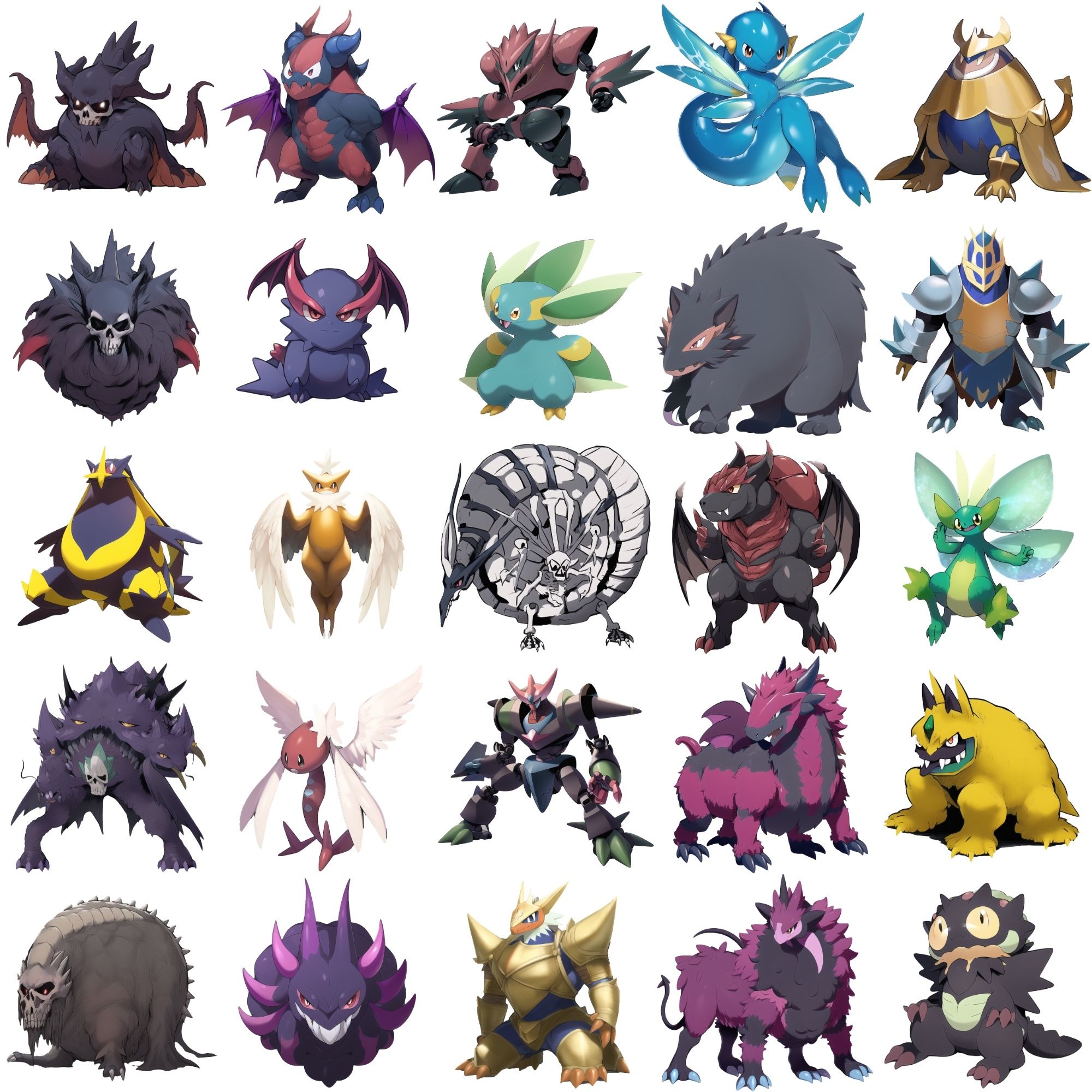 サンプル画像4:【アニメ調のモンスター立ち絵3】著作権フリーの高解像度画像（100枚）(Game Material Store) [d_265702]