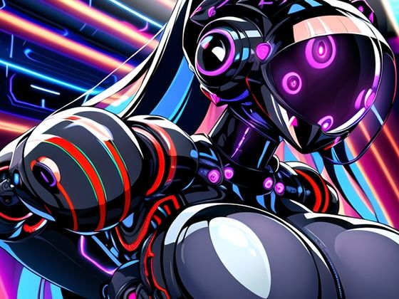 サンプル画像2:ロボ娘エッチイラスト集 -Black-(ロボコスキー粒子) [d_265719]