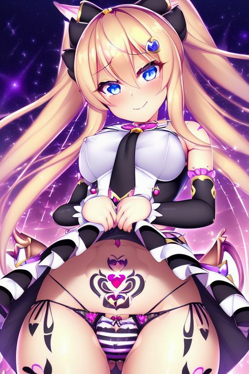 サンプル画像2:淫紋魔法少女のエッチな夜2(AI幻想庭園) [d_265765]