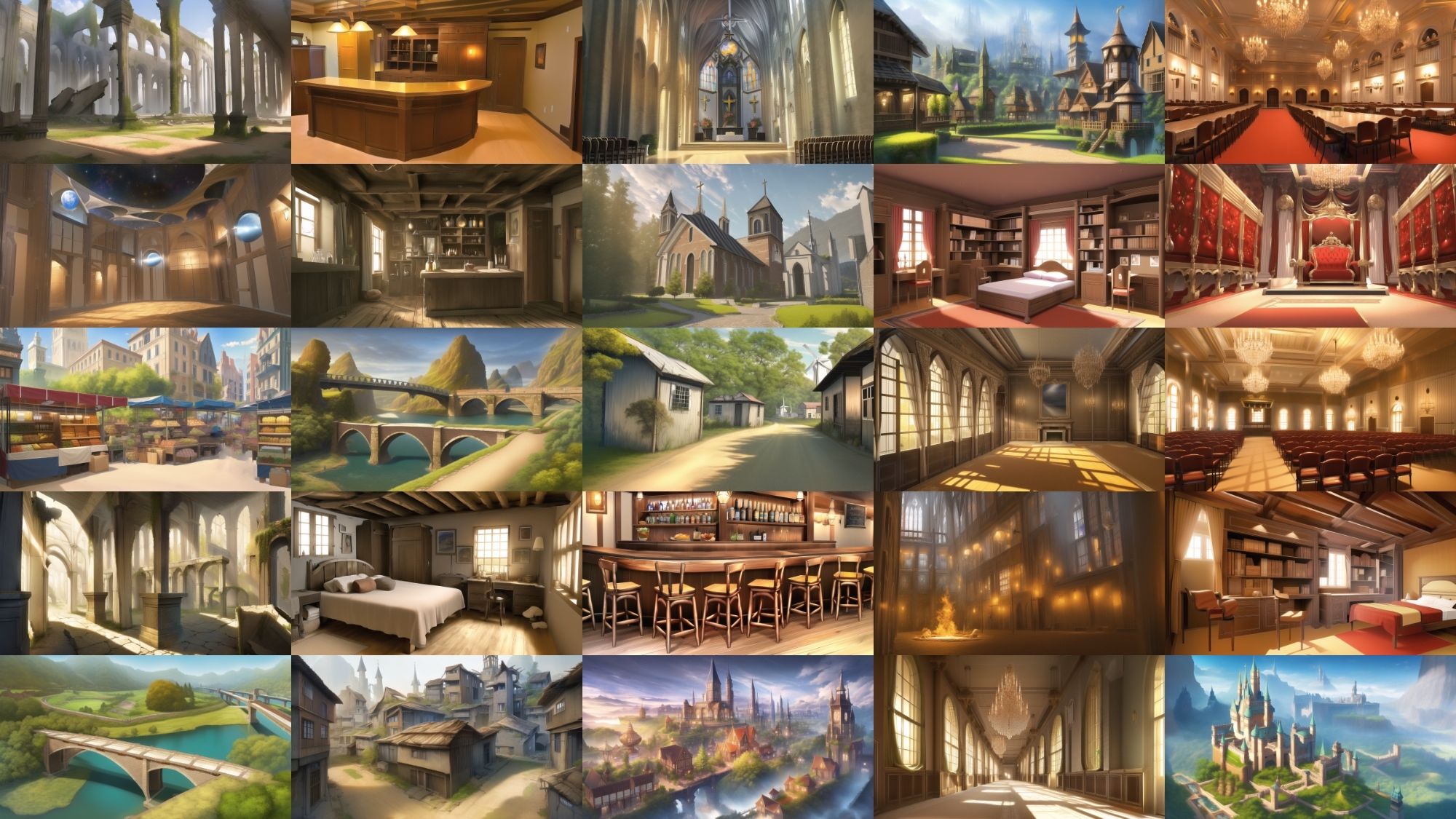 サンプル画像2:【アニメ調の幻想系背景】著作権フリーの高解像度画像（100枚）(Game Material Store) [d_265821]