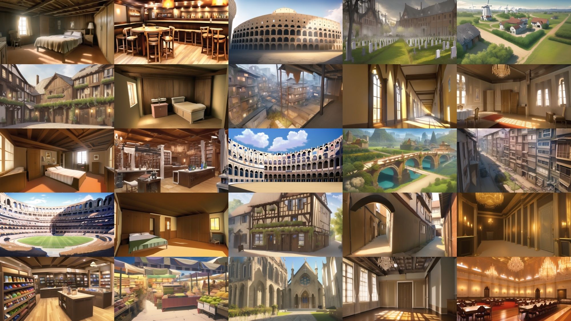 サンプル画像4:【アニメ調の幻想系背景】著作権フリーの高解像度画像（100枚）(Game Material Store) [d_265821]