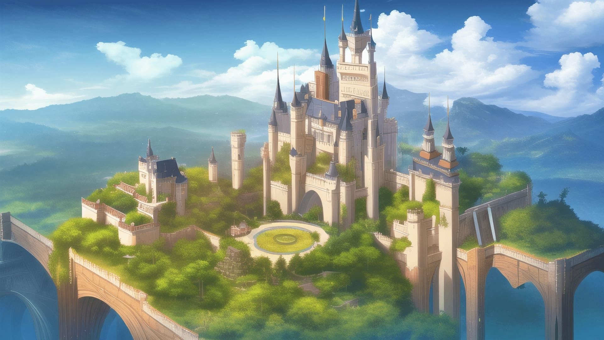 サンプル画像5:【アニメ調の幻想系背景】著作権フリーの高解像度画像（100枚）(Game Material Store) [d_265821]