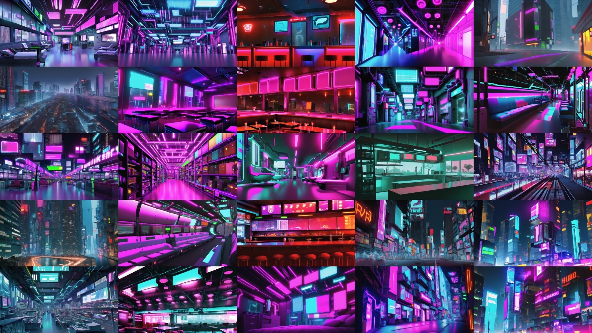 サンプル画像2:【アニメ調のサイバーパンク背景】著作権フリーの高解像度画像（100枚）(Game Material Store) [d_265879]