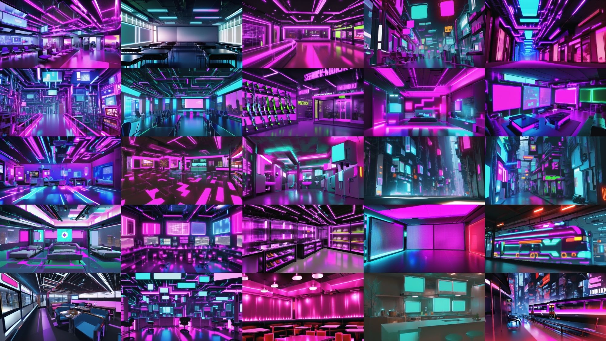 サンプル画像4:【アニメ調のサイバーパンク背景】著作権フリーの高解像度画像（100枚）(Game Material Store) [d_265879]