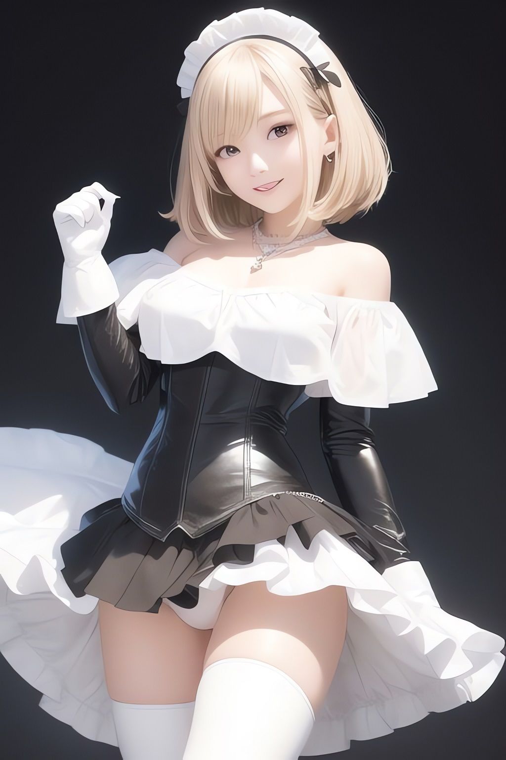 サンプル画像3:非実在美少女メイドAIイラスト集※リアル(AIイラスト冒険者) [d_266139]