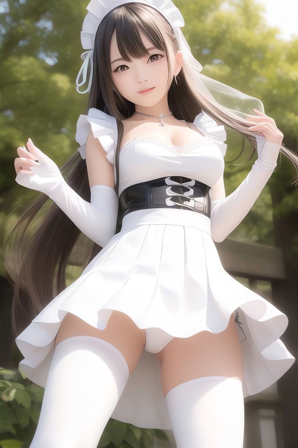 サンプル画像1:非実在美少女メイドAIイラスト集※リアル4(AIイラスト冒険者) [d_266143]