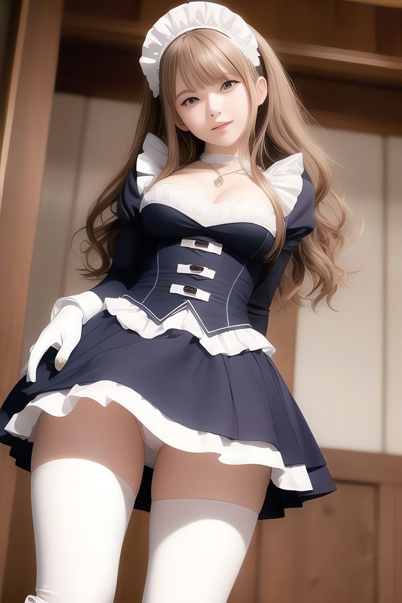 サンプル画像2:非実在美少女メイドAIイラスト集※リアル4(AIイラスト冒険者) [d_266143]