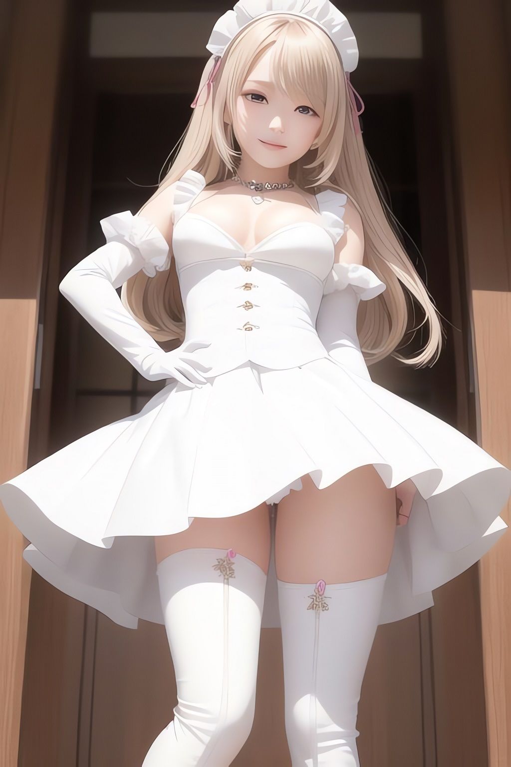 サンプル画像2:非実在美少女メイドAIイラスト集※リアル5(AIイラスト冒険者) [d_266144]