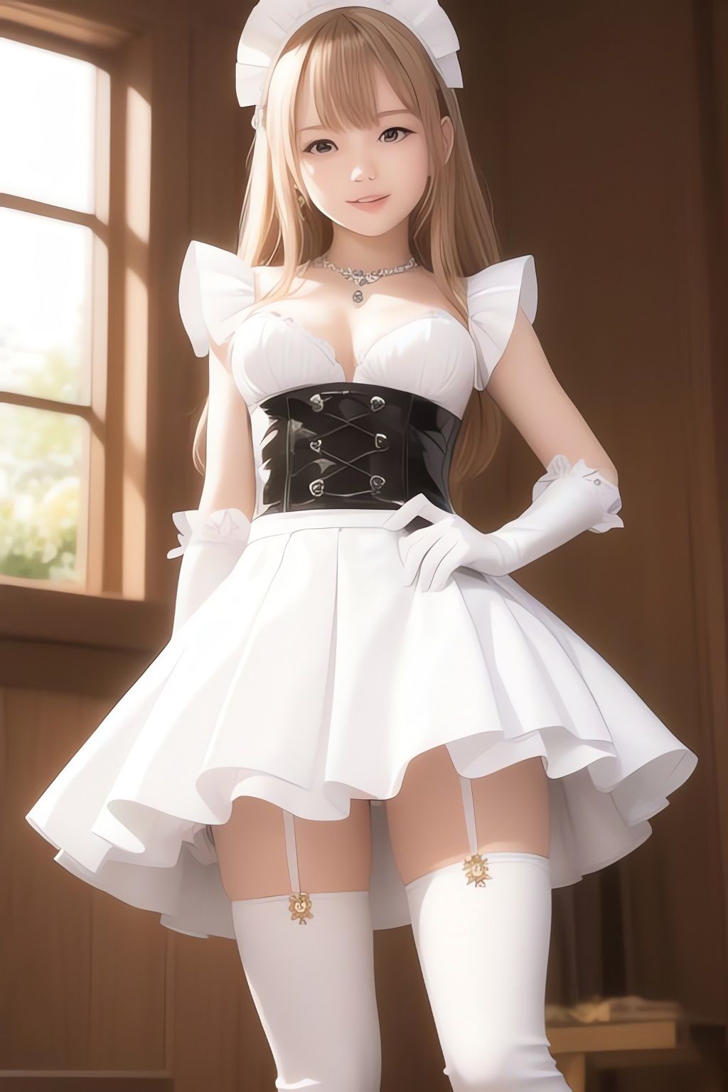 サンプル画像3:非実在美少女メイドAIイラスト集※リアル6(AIイラスト冒険者) [d_266145]