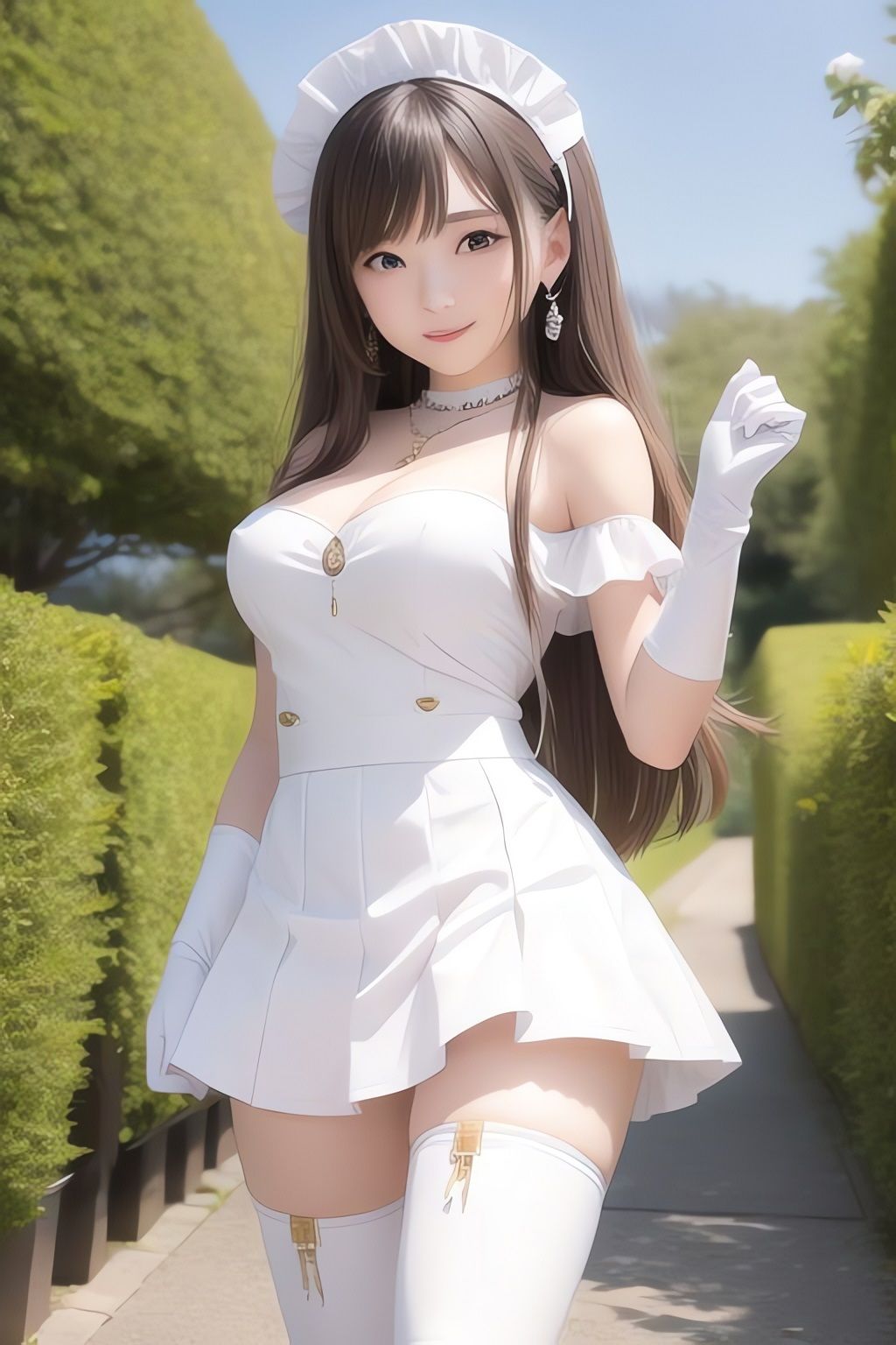 サンプル画像1:非実在美少女メイドAIイラスト集※リアル7(AIイラスト冒険者) [d_266146]