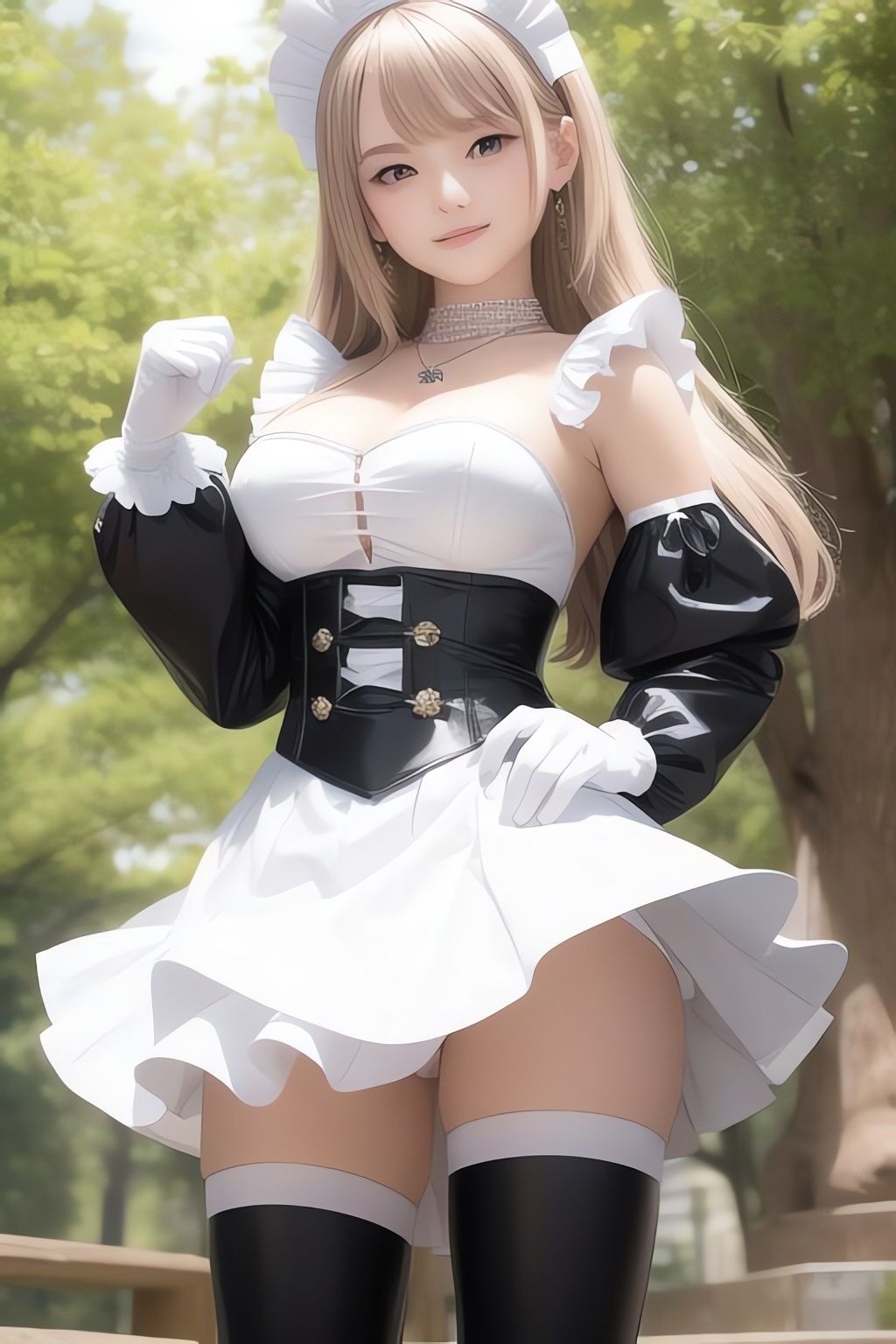 サンプル画像2:非実在美少女メイドAIイラスト集※リアル7(AIイラスト冒険者) [d_266146]