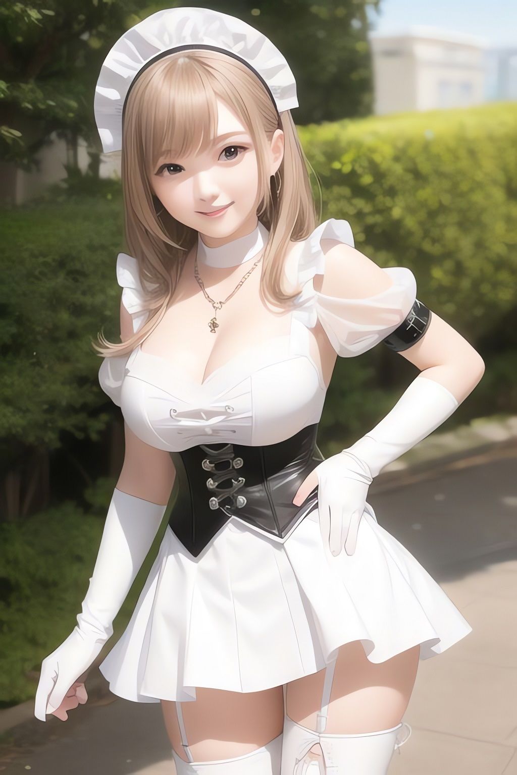 サンプル画像3:非実在美少女メイドAIイラスト集※リアル7(AIイラスト冒険者) [d_266146]