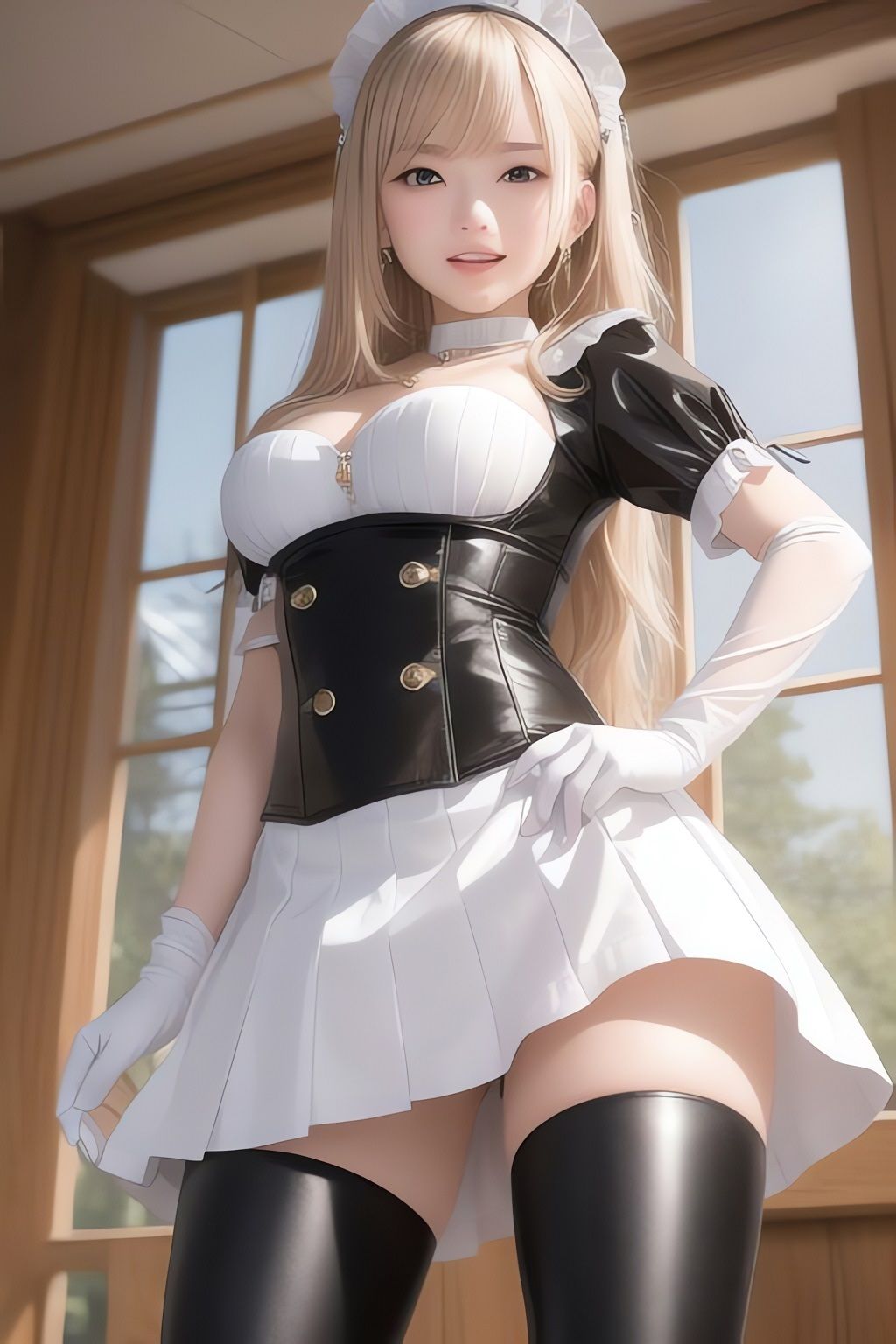 サンプル画像3:非実在美少女メイドAIイラスト集※リアル8(AIイラスト冒険者) [d_266147]