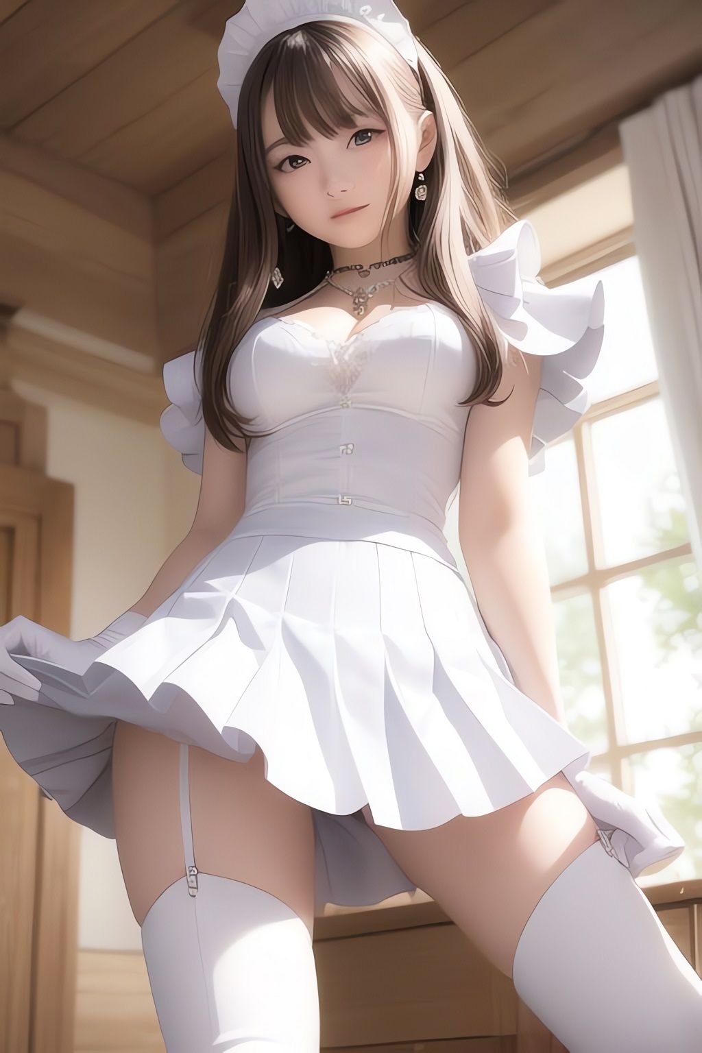 サンプル画像3:非実在美少女メイドAIイラスト集※リアル9(AIイラスト冒険者) [d_266148]