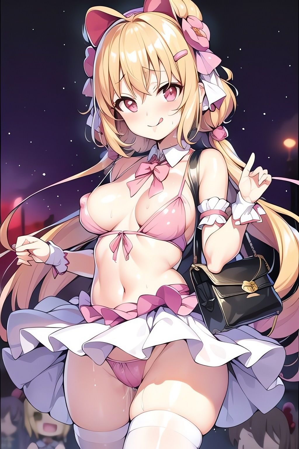 サンプル画像3:露出美少女CGイラスト集※アニメAI 2(AIイラスト冒険者) [d_266174]