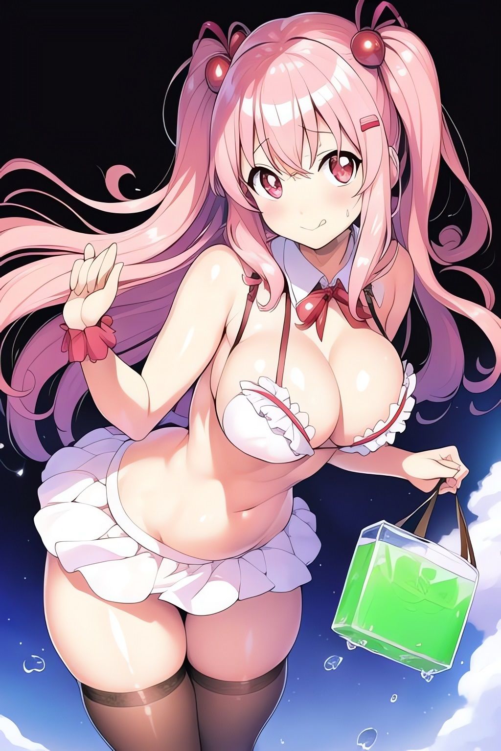 サンプル画像4:露出美少女CGイラスト集※アニメAI3(AIイラスト冒険者) [d_266175]