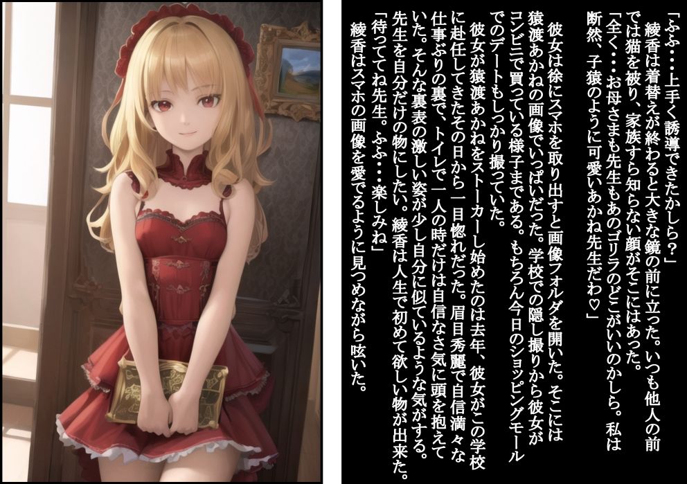 サンプル画像4:動物にされた女教師(Rabbit ears) [d_266272]