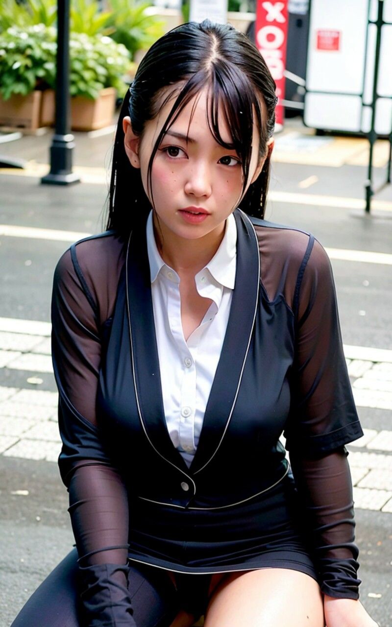 サンプル画像2:バーチャル少女 AIRI Vol.10 雨に濡れたVer(バーチャル少女AIRI) [d_266310]