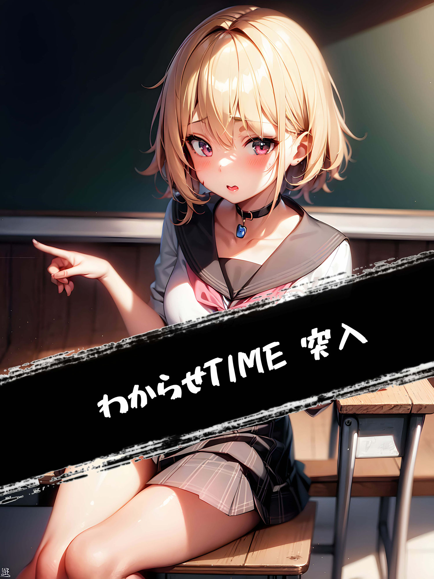 サンプル画像2:生意気な金髪ギャルJKをわからせる(taketorium) [d_266352]