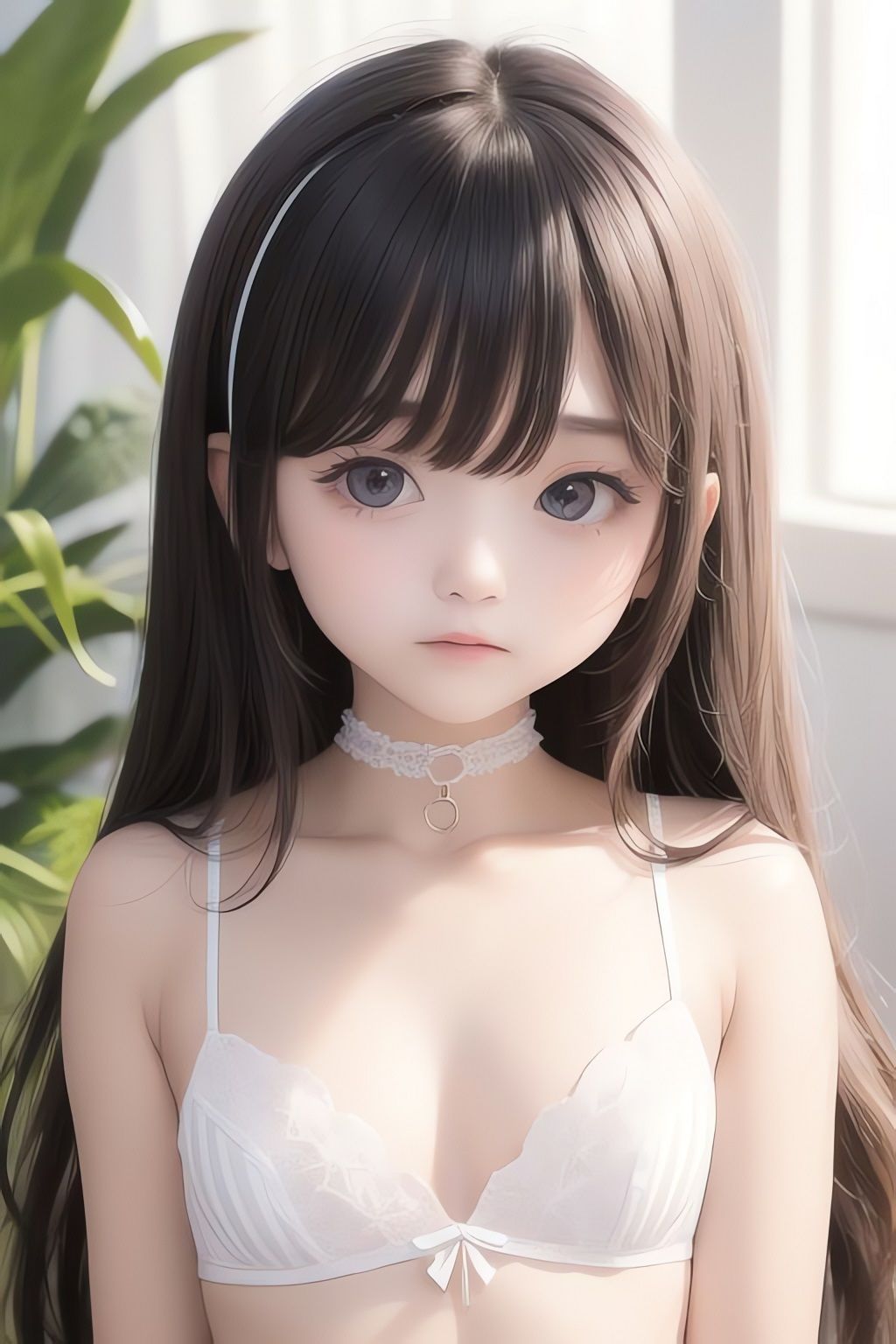 サンプル画像1:純白の美少女AIイラスト集リアル 1(AIイラスト冒険者) [d_266388]