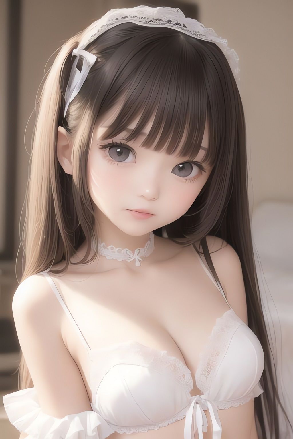 サンプル画像1:純白の美少女AIイラスト集リアル3(AIイラスト冒険者) [d_266390]