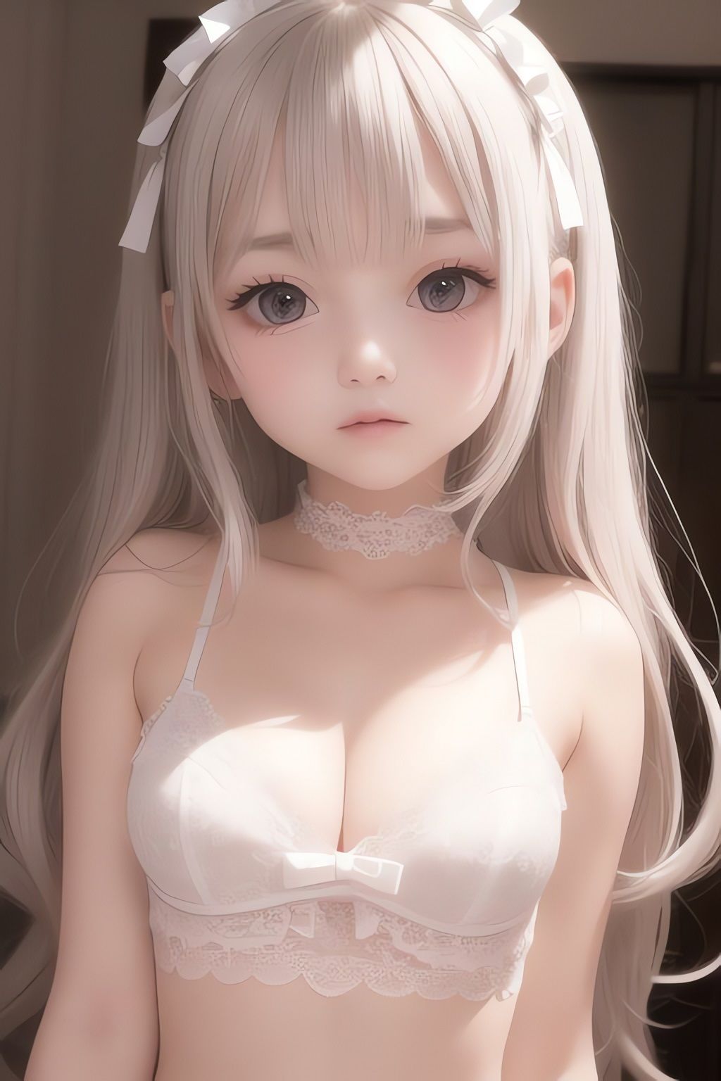 サンプル画像1:純白の美少女AIイラスト集リアル5(AIイラスト冒険者) [d_266392]