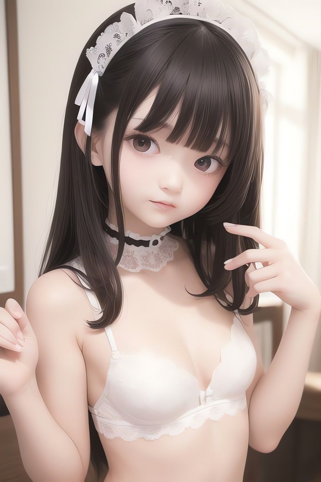 サンプル画像2:純白の美少女AIイラスト集リアル5(AIイラスト冒険者) [d_266392]