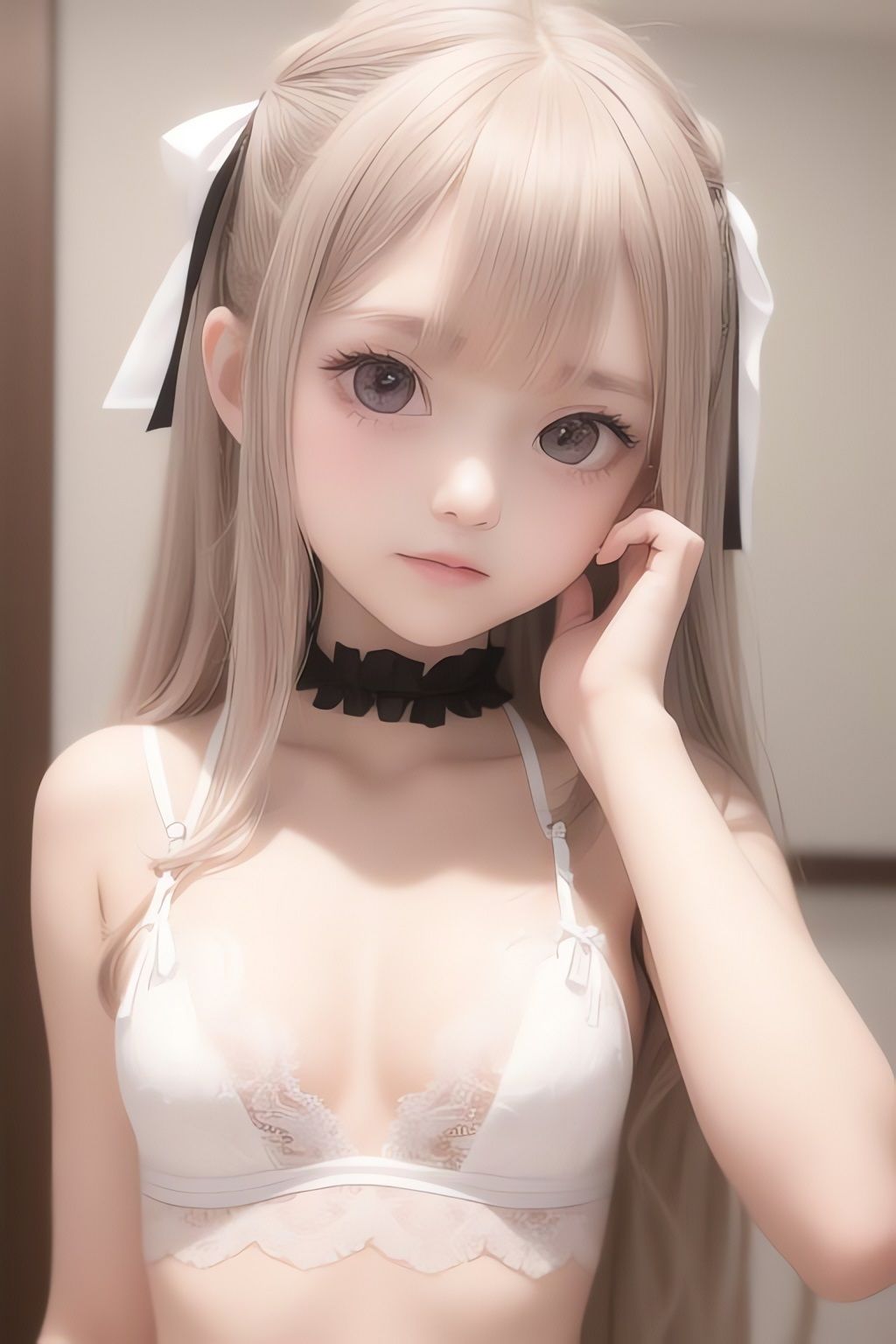 サンプル画像1:純白の美少女AIイラスト集リアル7(AIイラスト冒険者) [d_266394]