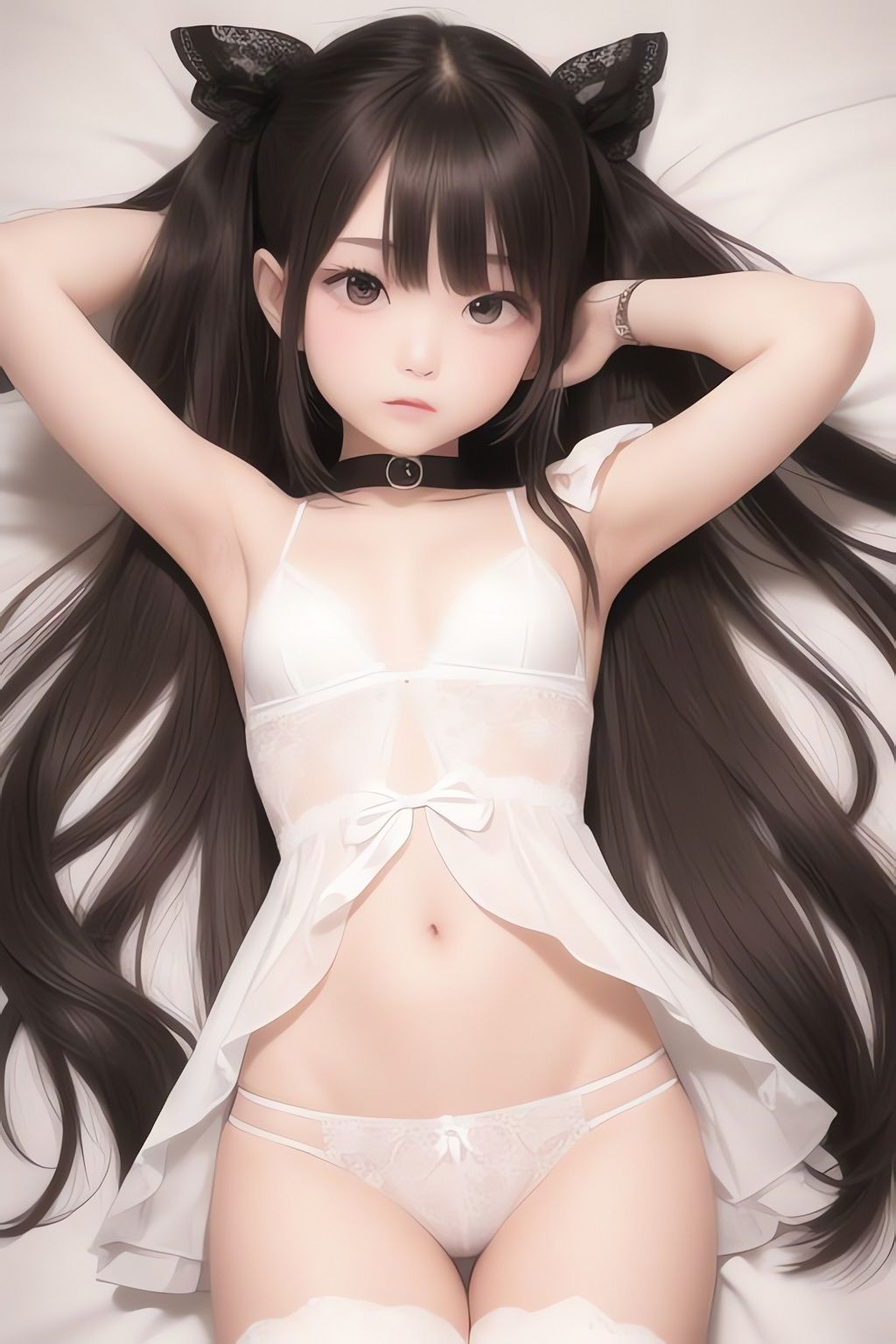 サンプル画像3:純白の美少女AIイラスト集リアル7(AIイラスト冒険者) [d_266394]