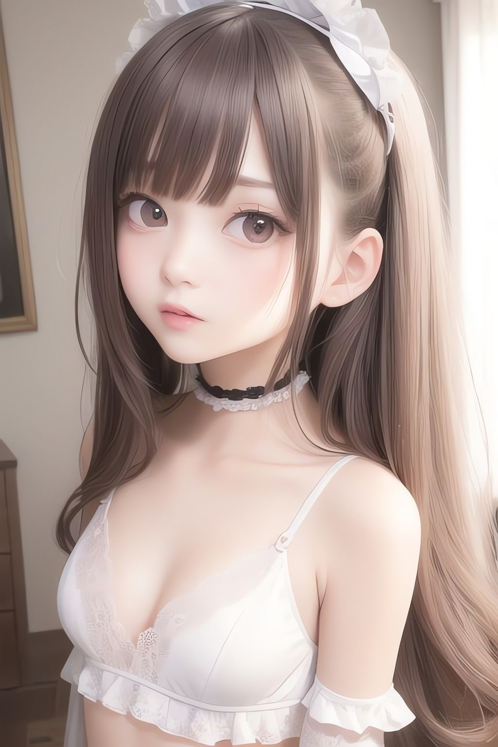 サンプル画像4:純白の美少女AIイラスト集リアル7(AIイラスト冒険者) [d_266394]