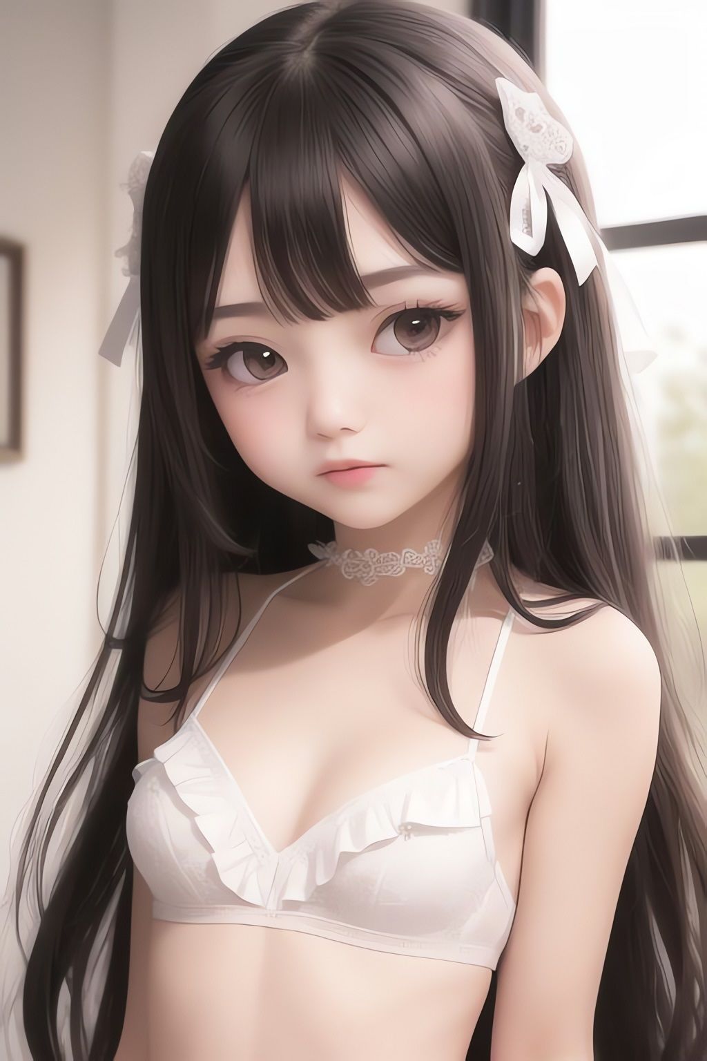 サンプル画像4:純白の美少女AIイラスト集リアル8(AIイラスト冒険者) [d_266395]