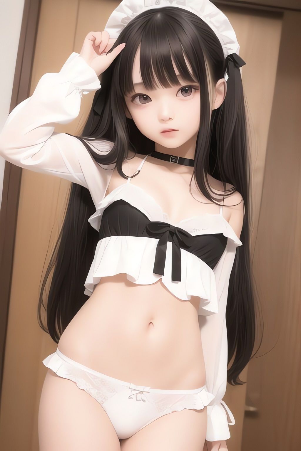 サンプル画像3:純白の美少女AIイラスト集リアル9(AIイラスト冒険者) [d_266396]