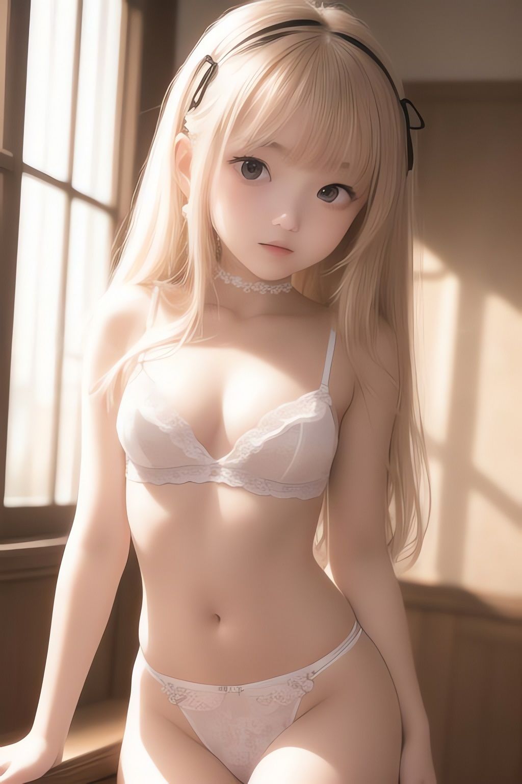 サンプル画像1:純白の美少女AIイラスト集リアル10(AIイラスト冒険者) [d_266397]