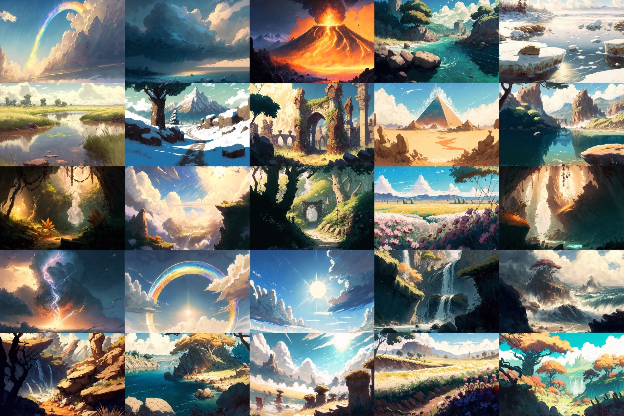 サンプル画像1:【美麗で幻想的な自然系背景】著作権フリーの高解像度画像（100枚）(Game Material Store) [d_266438]