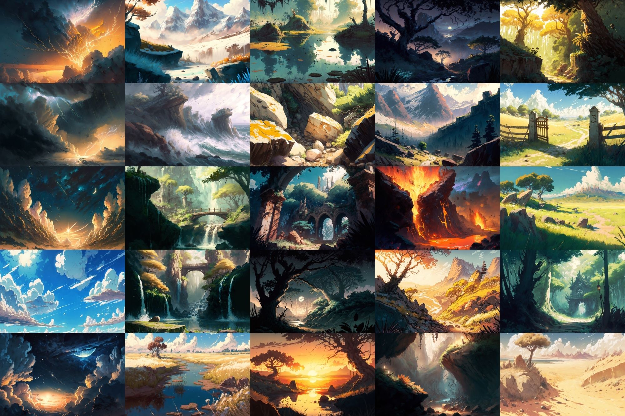 サンプル画像4:【美麗で幻想的な自然系背景】著作権フリーの高解像度画像（100枚）(Game Material Store) [d_266438]