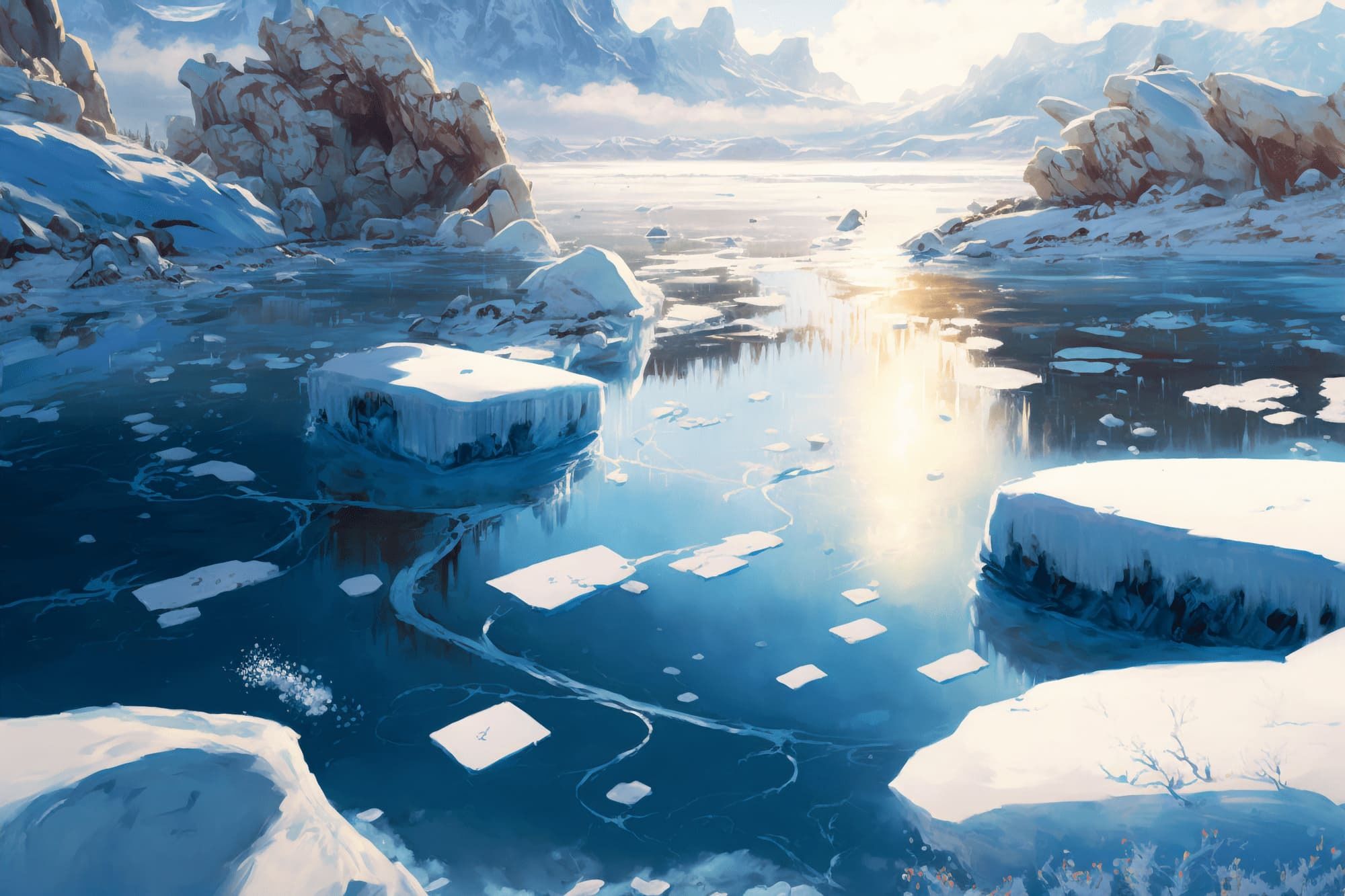 サンプル画像6:【美麗で幻想的な自然系背景】著作権フリーの高解像度画像（100枚）(Game Material Store) [d_266438]