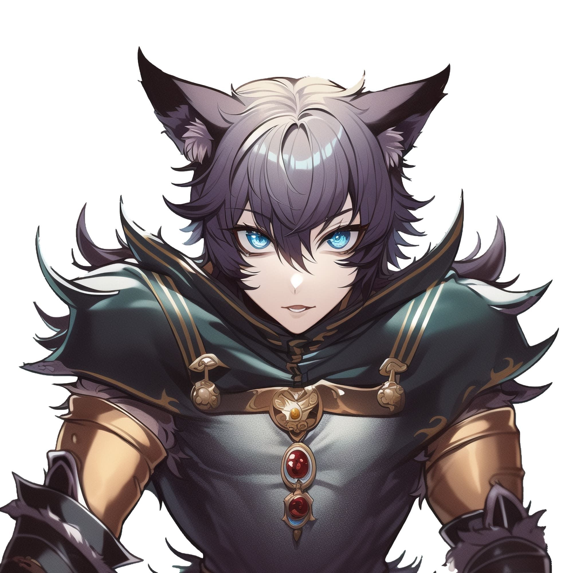 サンプル画像5:【亜人キャラクター立ち絵2】著作権フリーの高解像度画像素材（100枚）(Game Material Store) [d_266679]